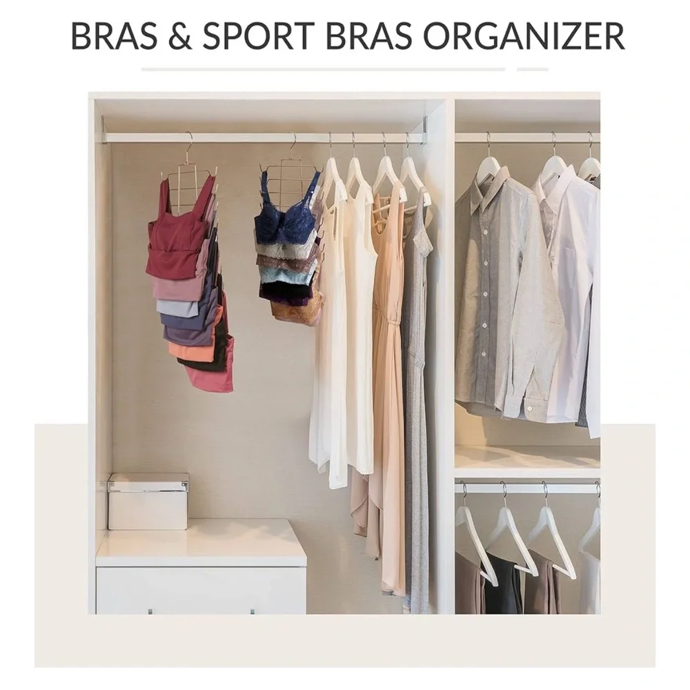 2 Multi-Layer Clothes Hanger - Rose Gold